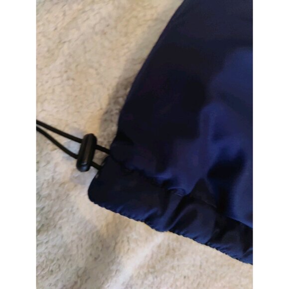 Notre Dame Vtg P2 Reversible Beige Fleece Navy Blue Nylon Pullover Jacket XL - Picture 11 of 12